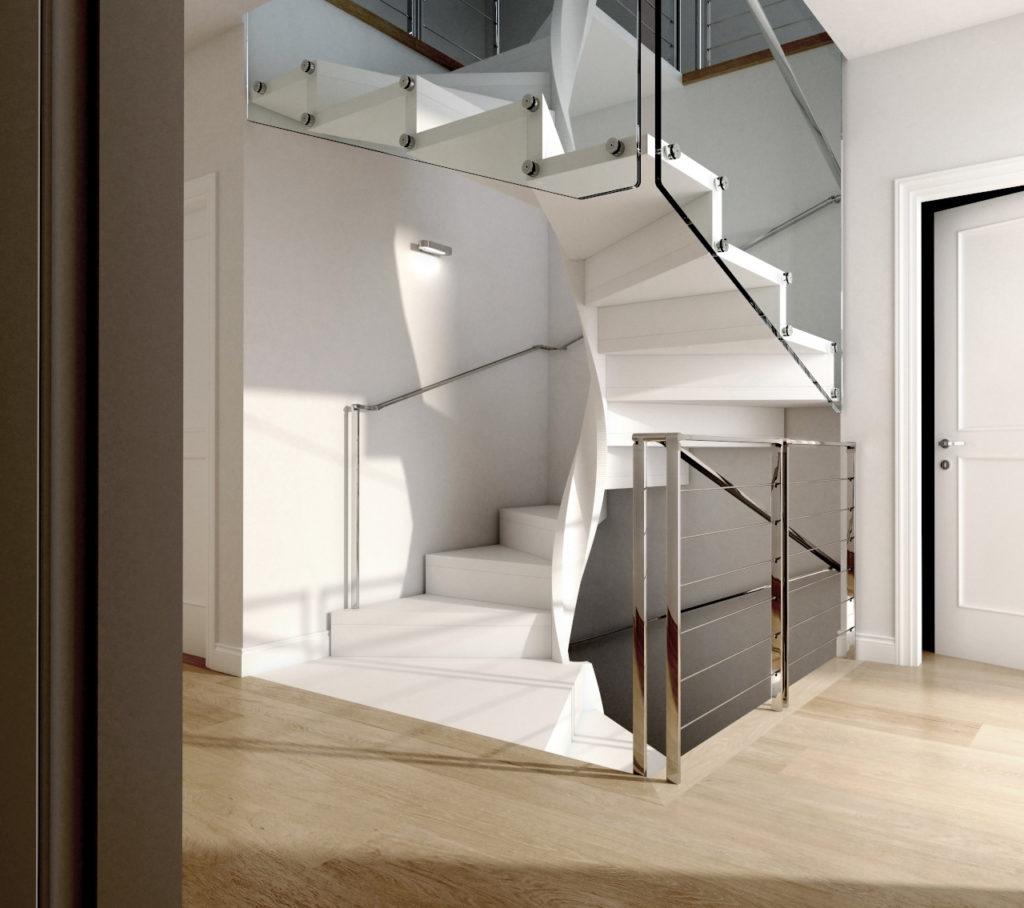 Modern spiral staircase: advantages and limitations in the decor