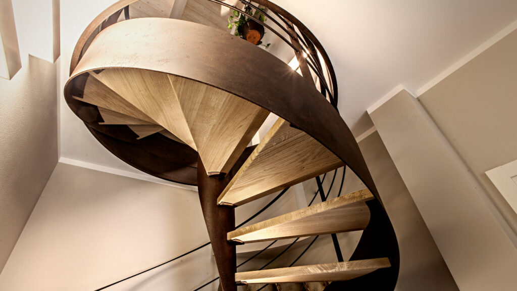 Loft spiral staircases interior and outdoor