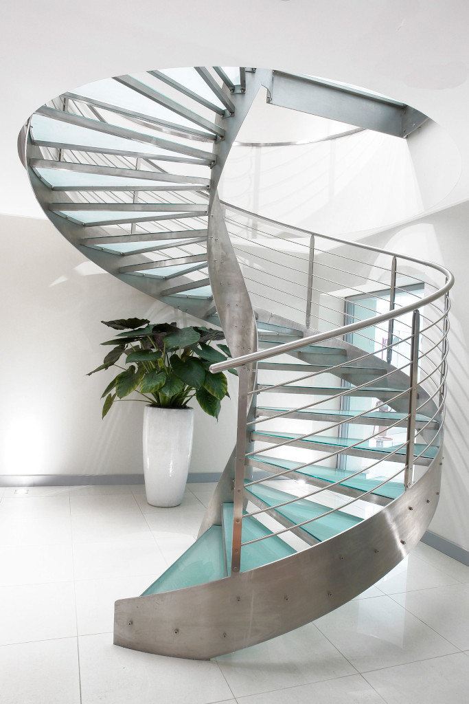 Modern glass staircase designs